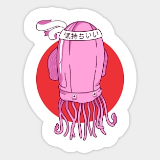 Japanese Squid Sticker